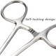 Self Locking Stainless Steel Straight Curved Forceps Nursing 12.5/14/16cm Self Locking Stainless Steel Straight Curved Forceps Nursing 12.5/14/16cm