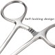 Self Locking Stainless Steel Straight Curved Forceps Nursing 12.5/14/16cm