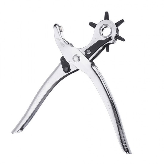 Sewing Leather Canvas Belt Hole Punch Tool Snap Pliers Guitar Pick Puncher Punching Holes On Paper Forceps 6 Size Punch Head Sewing Leather Canvas Belt Hole Punch Tool Snap Pliers Guitar Pick Puncher Punching Holes On Paper Forceps 6 Size Punch Head