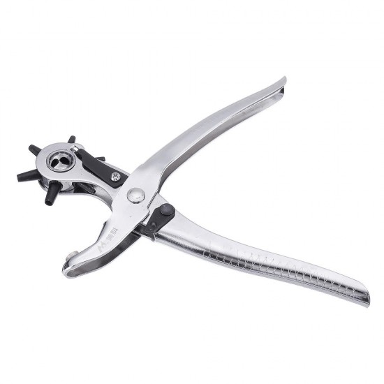 Sewing Leather Canvas Belt Hole Punch Tool Snap Pliers Guitar Pick Puncher Punching Holes On Paper Forceps 6 Size Punch Head