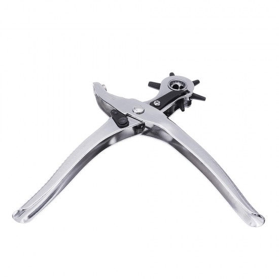Sewing Leather Canvas Belt Hole Punch Tool Snap Pliers Guitar Pick Puncher Punching Holes On Paper Forceps 6 Size Punch Head Sewing Leather Canvas Belt Hole Punch Tool Snap Pliers Guitar Pick Puncher Punching Holes On Paper Forceps 6 Size Punch Head