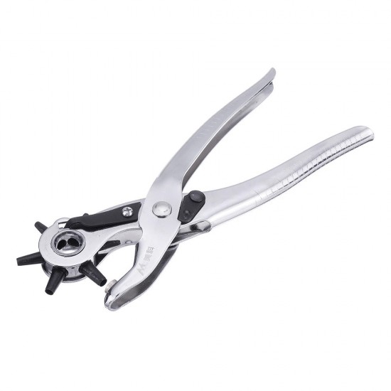 Sewing Leather Canvas Belt Hole Punch Tool Snap Pliers Guitar Pick Puncher Punching Holes On Paper Forceps 6 Size Punch Head