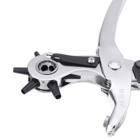 Sewing Leather Canvas Belt Hole Punch Tool Snap Pliers Guitar Pick Puncher Punching Holes On Paper Forceps 6 Size Punch Head Sewing Leather Canvas Belt Hole Punch Tool Snap Pliers Guitar Pick Puncher Punching Holes On Paper Forceps 6 Size Punch Head