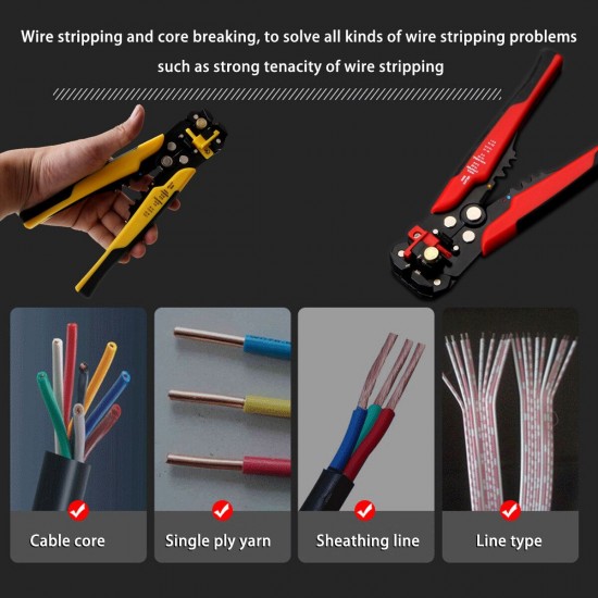 Stripper Pliers Wire Automatic Cable Crimping Plier Multifunctional Terminal