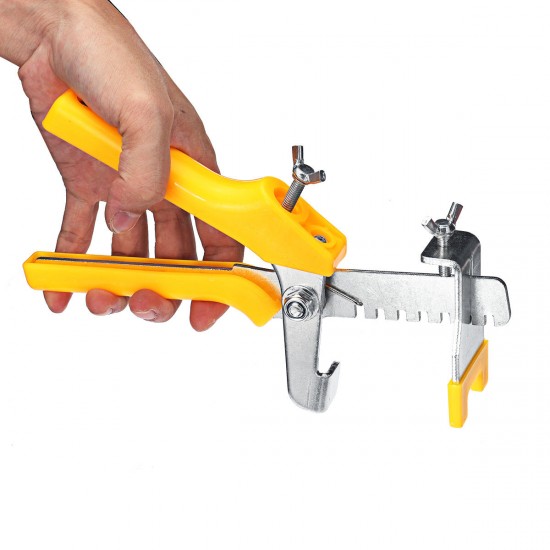 Tile Leveling Device Plastic Positioning Plate Laying Tile Auxiliary Tool Leveling Device Pushing Clamp Pliers Tool Tiling