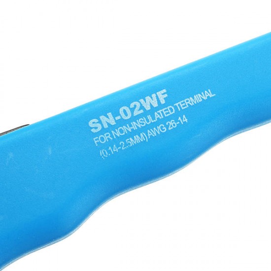 SN-02WF Mini European Style Crimping Plier Ratchet Type Terminal Crimping Tool 0.14-2.5mm2 SN-02WF Mini European Style Crimping Plier Ratchet Type Terminal Crimping Tool 0.14-2.5mm2