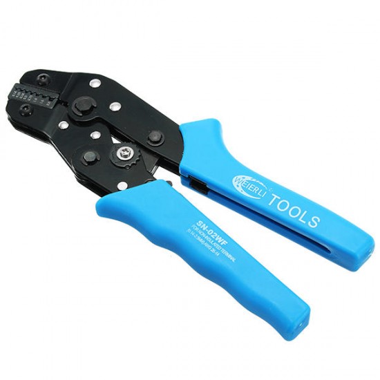 SN-02WF Mini European Style Crimping Plier Ratchet Type Terminal Crimping Tool 0.14-2.5mm2 SN-02WF Mini European Style Crimping Plier Ratchet Type Terminal Crimping Tool 0.14-2.5mm2
