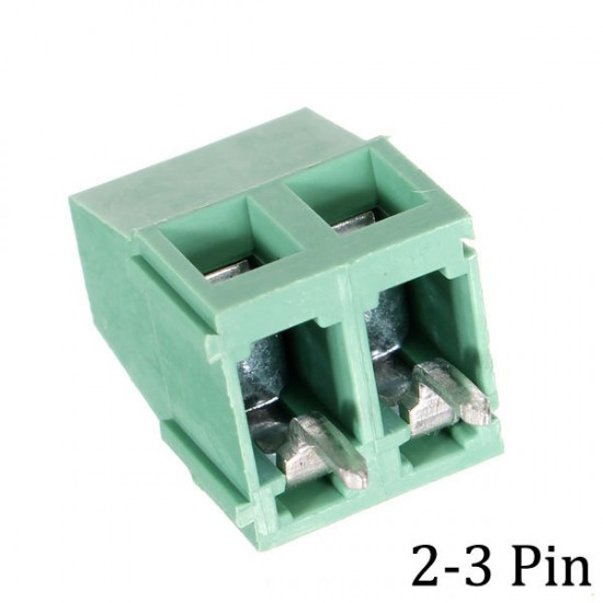 DR22 10pcs 5.0mm 2/3 Pin PCB Screw Terminal Block Connectors DR22 10pcs 5.0mm 2/3 Pin PCB Screw Terminal Block Connectors