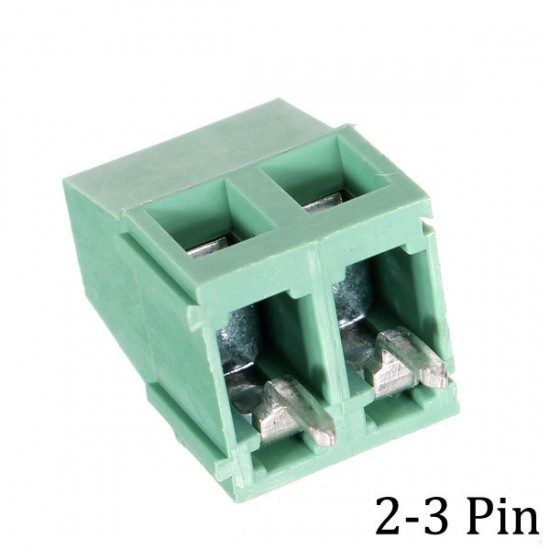 DR22 10pcs 5.0mm 2/3 Pin PCB Screw Terminal Block Connectors