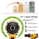 100-240V AC 36V 3 In 1 Cordless 150Nm Torque Impact Drill Screwdriver Wrench 2 Speeds Adjustment LED Lighting with Large Capacity Battery