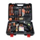 105Pcs 12V Electric Screwdriver Drill 15+1 Gear Double Speed LED Rechargeable with Lithium Battery