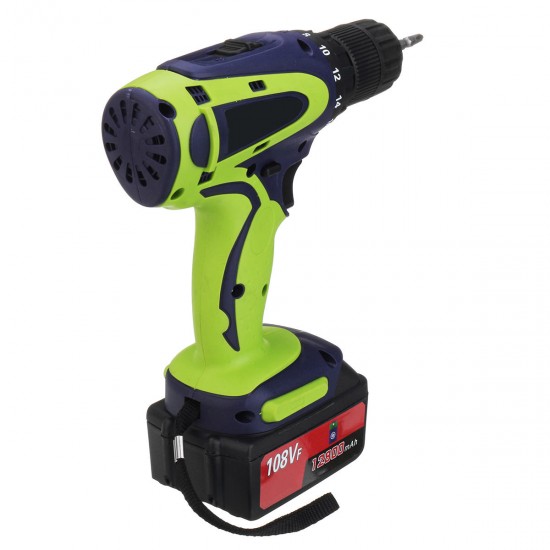 108VF 12800mAh Dual Speed Cordless Drill Multifunctional High Power Household Electric Drills W/ Accessories 108VF 12800mAh Dual Speed Cordless Drill Multifunctional High Power Household Electric Drills W/ Accessories