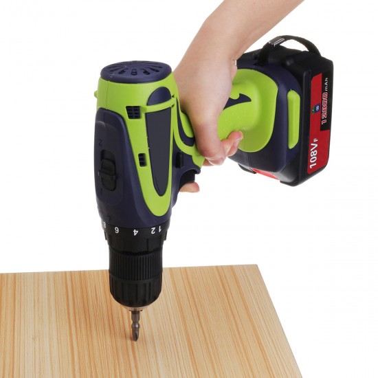 108VF 12800mAh Dual Speed Cordless Drill Multifunctional High Power Household Electric Drills W/ Accessories 108VF 12800mAh Dual Speed Cordless Drill Multifunctional High Power Household Electric Drills W/ Accessories