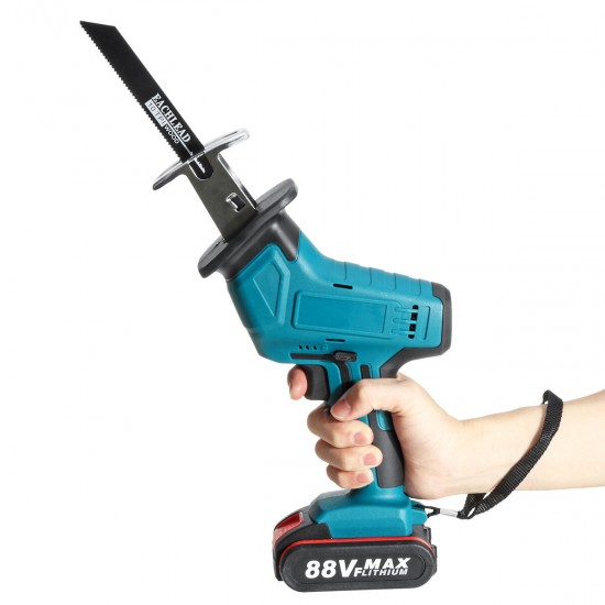 110-220V Electric Cordless Saber Saw 2 Batteries With 1 Charger Reciprocating Saw Body Only Cutting Woodworking 110-220V Electric Cordless Saber Saw 2 Batteries With 1 Charger Reciprocating Saw Body Only Cutting Woodworking