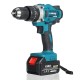 110-240V 198VF 20+3 Torque Cordless Impact Electric Drill Flat Drill Hammer Screwdriver 3 in 1