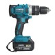 110-240V 198VF 20+3 Torque Cordless Impact Electric Drill Flat Drill Hammer Screwdriver 3 in 1