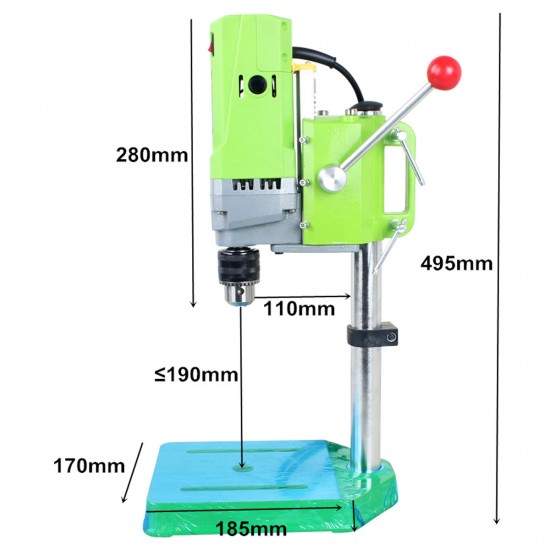 110V BG-5156E Bench Drill Stand 710W Mini Electric Bench Drilling Machine Drill Chuck 1-13mm.