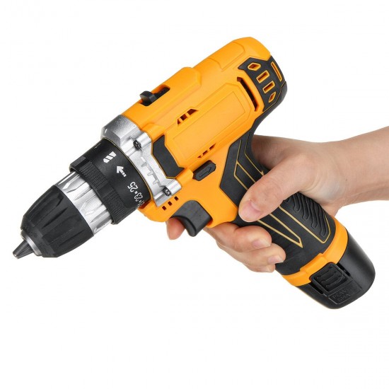 12/18/21V 25+1 Torque 2 Speed Cordless Electric Drill Screwdriver W/ LED Light