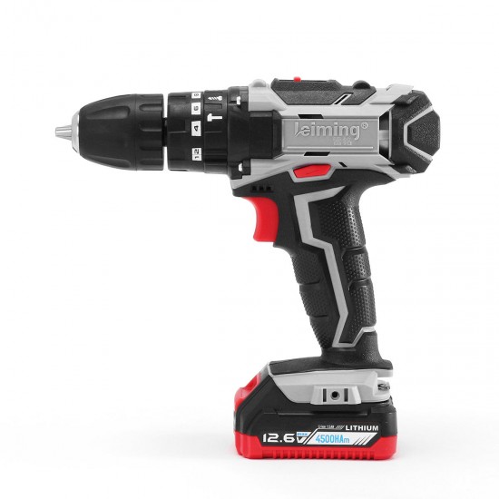 12.6V Li-ion Battery Electric Screwdriver Cordless Rechargeable Power Drill with LED light