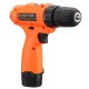 12V 18 Torque Electric Cordless Drill LED Lighting Rechargable 1/2 Li-Ion Battery Single Speed Power Drills