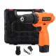 12V 18 Torque Electric Cordless Drill LED Lighting Rechargable 1/2 Li-Ion Battery Single Speed Power Drills