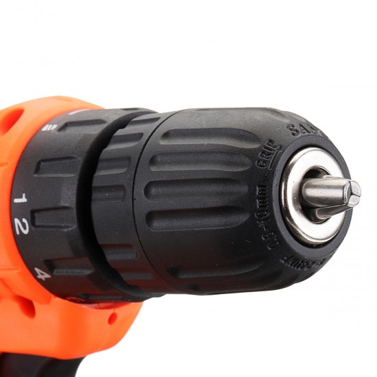 12V 18 Torque Electric Cordless Drill LED Lighting Rechargable 1/2 Li-Ion Battery Single Speed Power Drills