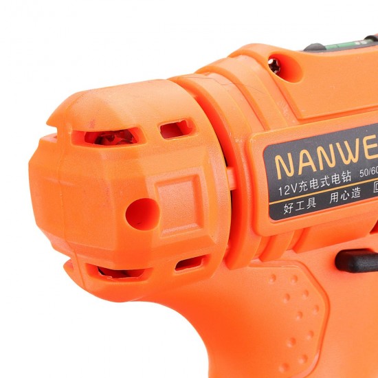 12V 18 Torque Electric Cordless Drill LED Lighting Rechargable 1/2 Li-Ion Battery Single Speed Power Drills 12V 18 Torque Electric Cordless Drill LED Lighting Rechargable 1/2 Li-Ion Battery Single Speed Power Drills