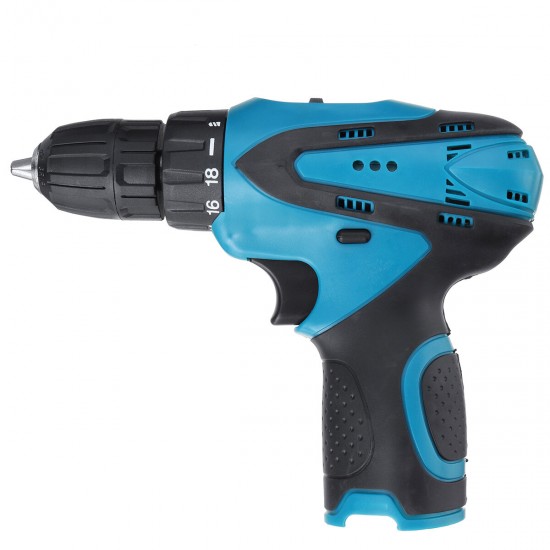 12V 2 Speeds Cordless Electric Drill 18 Torque Adjustment Wood Steel Drilling Tool Without Battery