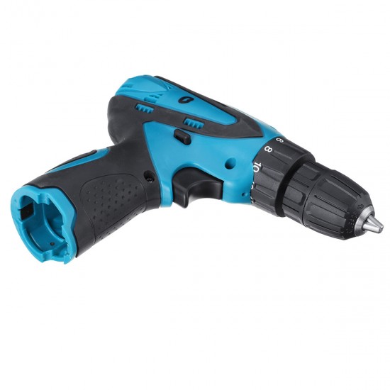 12V 2 Speeds Cordless Electric Drill 18 Torque Adjustment Wood Steel Drilling Tool Without Battery