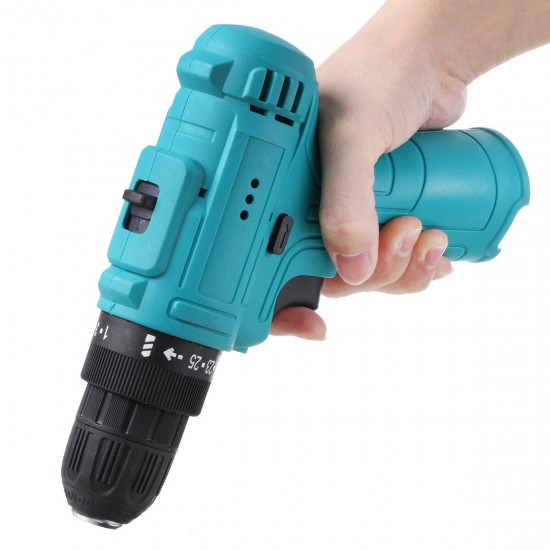 12V 25 Torque 2 Speed Cordless Electric Drill Rechargeable Screwdriver Without Battery