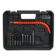 12V 78 in 1 Electric Cordless LED Screwdriver Drills Bits Rechargeable Reversible Drill Tools Kit