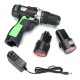 12V 78 in 1 Electric Cordless LED Screwdriver Drills Bits Rechargeable Reversible Drill Tools Kit