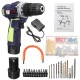 12V 78 in 1 Electric Cordless LED Screwdriver Drills Bits Rechargeable Reversible Drill Tools Kit