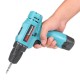 12V Cordless Drill Impact Driver 2 Lithium Rechargeable LED Worklight Hand Electric Power Tools