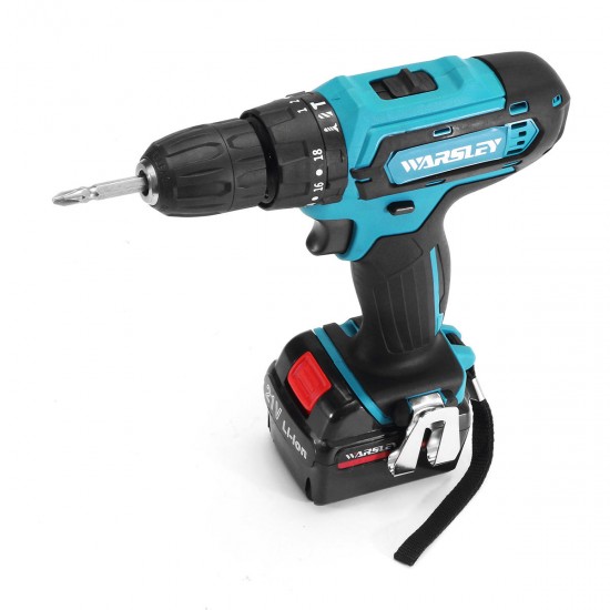 12V Cordless Electric Impact Drill Multi-function Hand Hammer Screwdriver Lithium Battery Rechargable