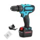 12V Cordless Electric Impact Drill Multi-function Hand Hammer Screwdriver Lithium Battery Rechargable