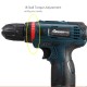 12V Li-Ion Cordless Electric Hammer Drill Driver Hand Kit 1 Speed LED Light