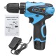 12V Li-ion Battery Cordless Power Drill Electric Screwdriver Repair Tools Kit