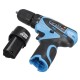 12V Li-ion Battery Cordless Power Drill Electric Screwdriver Repair Tools Kit