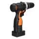 12V/16.8V/25V Cordless Impact Drill With Toolcase Precise Control Waterproof Electric Drill For Drilling DIY Work 12V/16.8V/25V Cordless Impact Drill With Toolcase Precise Control Waterproof Electric Drill For Drilling DIY Work