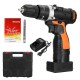 12V/16.8V/25V Cordless Impact Drill With Toolcase Precise Control Waterproof Electric Drill For Drilling DIY Work 12V/16.8V/25V Cordless Impact Drill With Toolcase Precise Control Waterproof Electric Drill For Drilling DIY Work