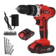 12V/18V/21V Electric Cordless Power Drill Home Handhold Electric Screwdriver Mini Wireless Power Driver 12V/18V/21V Electric Cordless Power Drill Home Handhold Electric Screwdriver Mini Wireless Power Driver