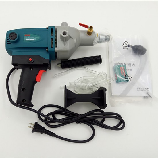 1600W 220V Water Rig Handheld Wet Electric Concrete Core Drilling Machine Engineering Power Drill Air Conditioning Installation Anhydrous Sealing 1600W 220V Water Rig Handheld Wet Electric Concrete Core Drilling Machine Engineering Power Drill Air Conditioning Installation Anhydrous Sealing