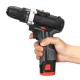 16.8V Cordless Drill 3/8'' Keyless Chuck 2 Speed Electric Screwdriver Li-Ion Battery