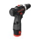 16.8V Cordless Drill 3/8'' Keyless Chuck 2 Speed Electric Screwdriver Li-Ion Battery