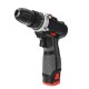 16.8V Cordless Drill 3/8'' Keyless Chuck 2 Speed Electric Screwdriver Li-Ion Battery