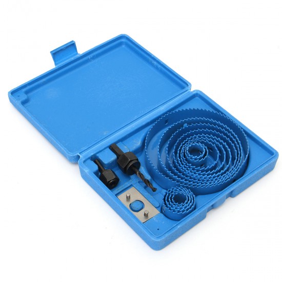 16PC Holesaw Set Circle Wood Round Cutter Hole Saw Drill Bits 19-127mm Tool Kit 16PC Holesaw Set Circle Wood Round Cutter Hole Saw Drill Bits 19-127mm Tool Kit