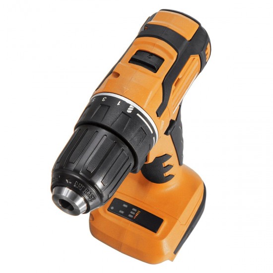 1800rpm 1/2'' Cordless Electric Drill Screwdriver with LED Working Light 21+1 Stage Setting Mode