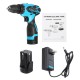 18V Cordless Power Drill 2 Speed Electric Screwdriver Repair Tools Kit W/ 2 Pcs Li-ion Battery 18V Cordless Power Drill 2 Speed Electric Screwdriver Repair Tools Kit W/ 2 Pcs Li-ion Battery