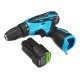 18V Cordless Power Drill 2 Speed Electric Screwdriver Repair Tools Kit W/ 2 Pcs Li-ion Battery